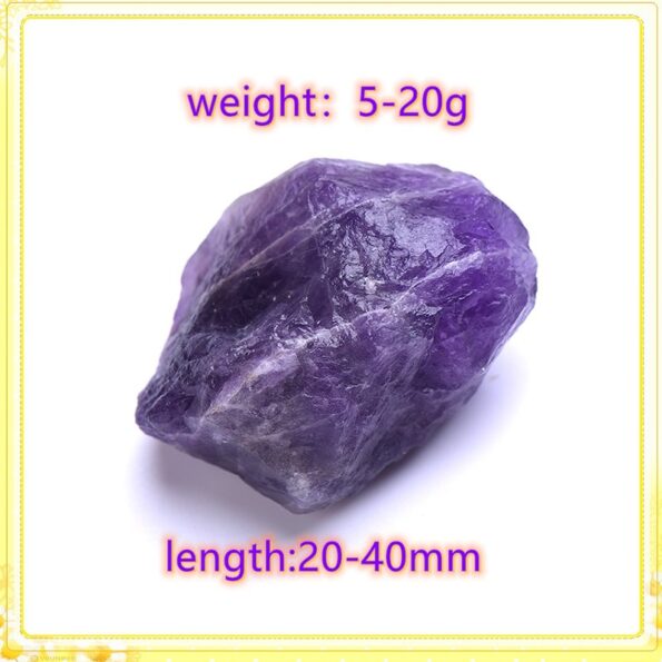 1PC Natural Amethyst Irregular Healing Stone Purple Gravel Mineral Specimen Raw Quartz Crystal Gift Jewelry Accessory 5