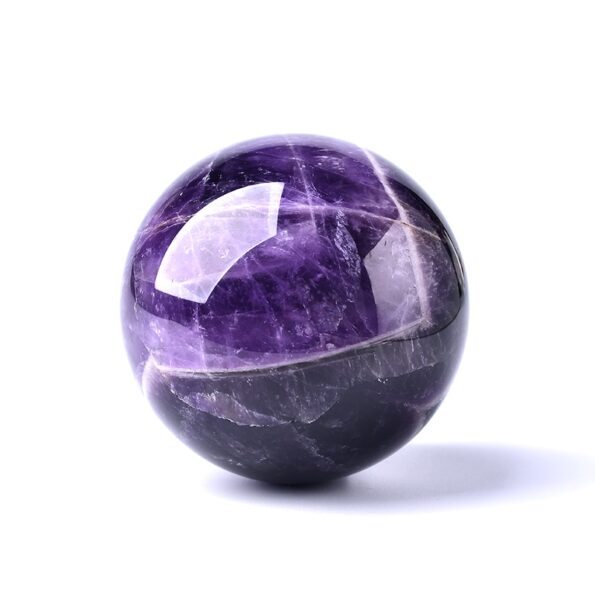 1PC Natural Dream Amethyst Ball Polished Globe Massaging Ball Reiki Healing Stone Home Decoration Exquisite Gifts 5