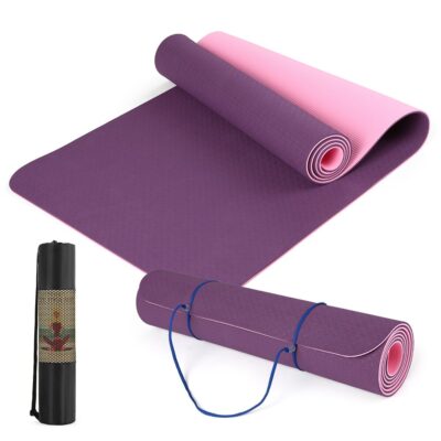 6MM Non slip Yoga Mat TPE Eco Friendly Sport Fitness Mat Blanket Pilates Gymnastics Mat Gift