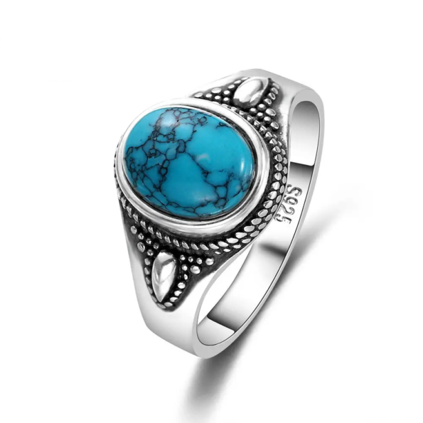 925-Sterling-Silver-Natural-Turquoise-Engagement-Rings-for-Women-Men-Vintage-Fine-Jewelry-Hot-Sale-Party