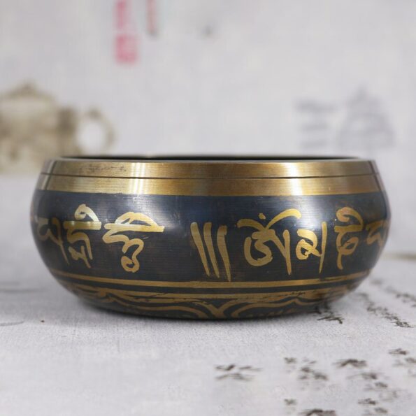 Nepal handmade Buddha sound bowl sound therapy yoga meditation singing bowl Tibet prayer bowl metal craft 4