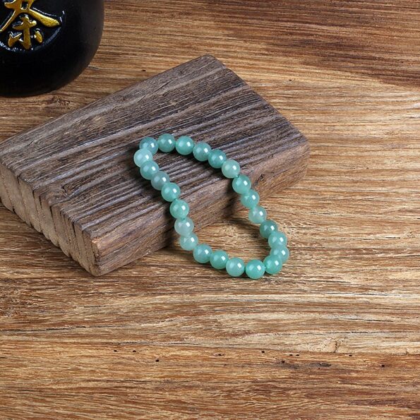 New Fashion Natural Jewelry Green Aventurine Round Beads Bracelet Be Fit for Men and Women Accessories 2