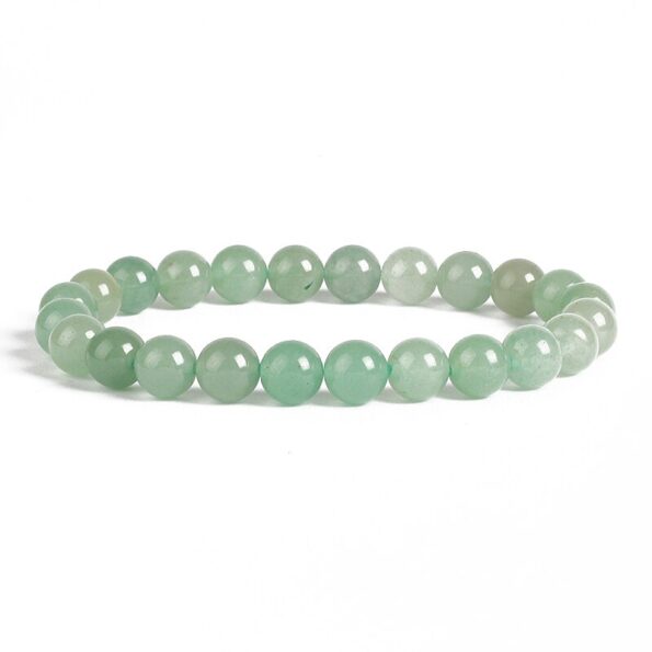 New Fashion Natural Jewelry Green Aventurine Round Beads Bracelet Be Fit for Men and Women Accessories 5