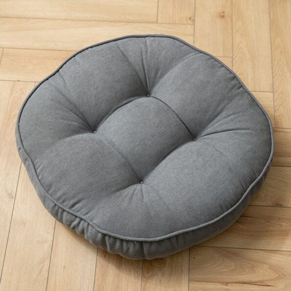 Nordic Plain Velvet Tatami Cushion Pillow Thickened Winter Sofa Back Cushion Floor Meditation Cushion Futon Round 4