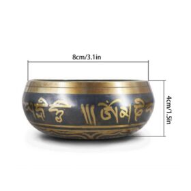 Tibet Buddha Sound Bowl Nepal Handmade Bowl Yoga Meditation Chanting Bowl Brass Chime Handicraft Tibetan Singing