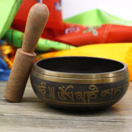 Tibetan bowl Nepal handmade Tibet Buddha sound bowl Yoga Meditation Chanting Bowl Brass Chime Handicraft music 1