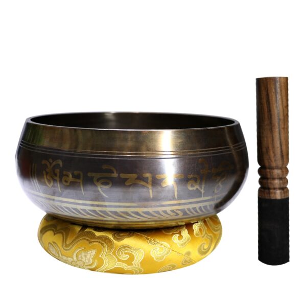 Tibetan bowl Nepal handmade Tibet Buddha sound bowl Yoga Meditation Chanting Bowl Brass Chime Handicraft music 2