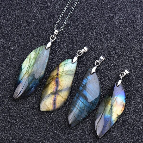 100-Natural-Labradorite-Original-Stone-Pendant-Leaf-Shape-Polished-Healing-Energy-Stone-Increase-charm-Unisex-Jewelry-2