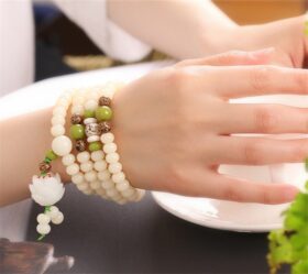 Original-Design-Natural-White-Bodhi-Root-Beads-Bracelet-Lotus-108-Lotus-Mala-Healing-Prayer-Bracelet-for
