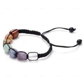 Reiki Healing Stone 7 Chakra Bracelet Women Men Meditation Jewelry Natural Crystal Healing Anxiety Beads Bangles