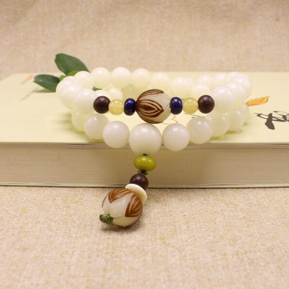 Original-Design-Natural-White-Bodhi-Root-Beads-Bracelet-Lotus-108-Lotus-Mala-Healing-Prayer-Bracelet-for-3