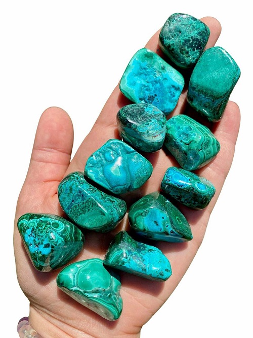 Chrysocolla crystals for new beginnings