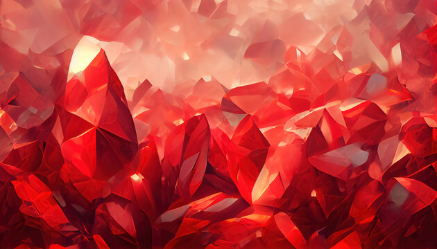 red crystals